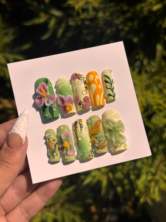 Lilys and Water Droplets